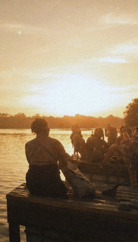 Lakeside session at sunset